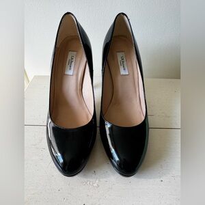 LK Bennett Black Patent Leather Heels- 37.5